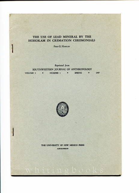 The Use of Lead Mineral By the Hohokam in Cremation Ceremonials