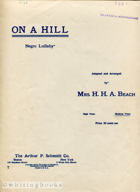 On a Hill: Negro Lullaby