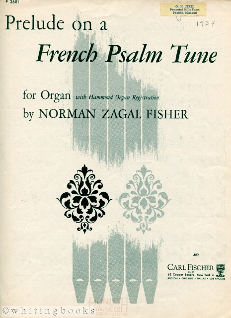 Prelude on a French Psalm Tune for Organ, with Hammond Organ Registration
