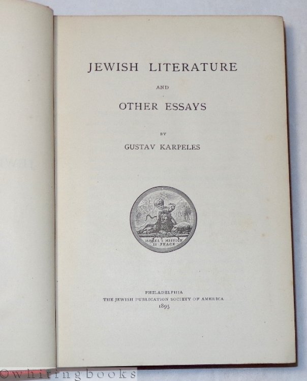 Jewish Literature and Other Essays