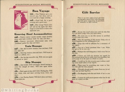 Suggestions for Social Messaging Via Postal Telegraph
