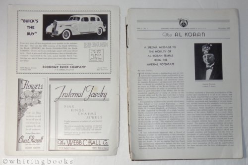 The Al Koran, Vol. 2, No. 1 - December 1935: A Monthly Publication of Al Koran Temple A.A.O.N.M.S., Cleveland