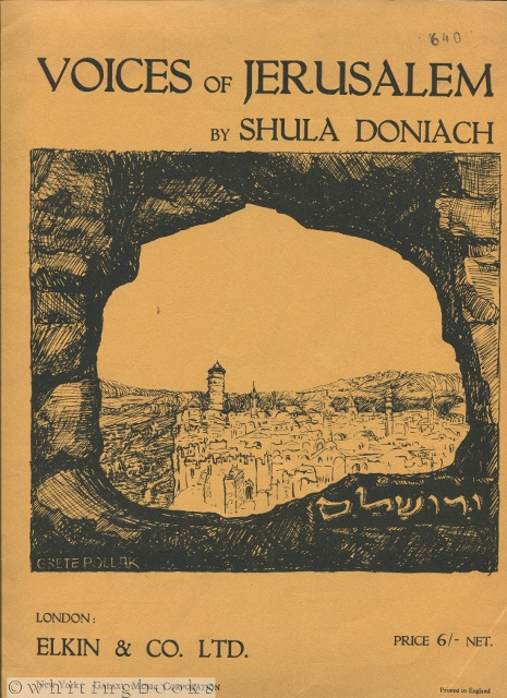 Voices of Jerusalem: Six Songs for Soprano, Baritone, String Quartet, Oboe and Piano [Morning Song, Wheel of Fortune, Arab Shepherd, Hora, Yemenite Maiden, Bells in Jerusalem]