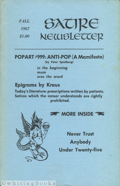 Satire Newsletter, Volume V, Number 1, Fall 1967