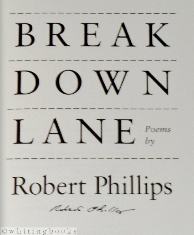 Breakdown Lane (Johns Hopkins: Poetry and Fiction)