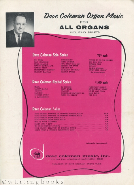Tico Tico - Recital Series Arranged by Dave Coleman for All Organs Including Spinets