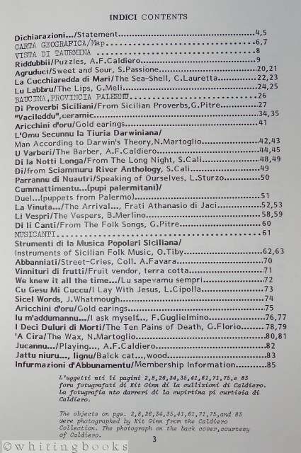 Arba Sicula - Sicilian Language Folklore and Literary Review, - Vol. 7, 1986