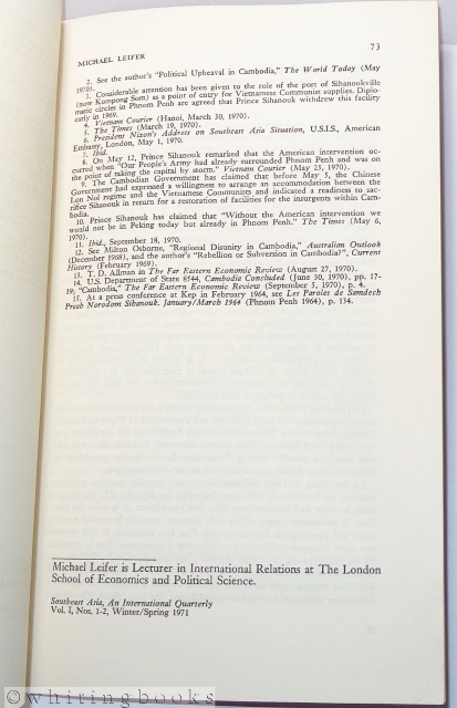 Southeast Asia: An International Quarterly - Vol. I, Nos. 1&2, Winter-Spring 1971: The Rise and Fall of the Religious State in Burma