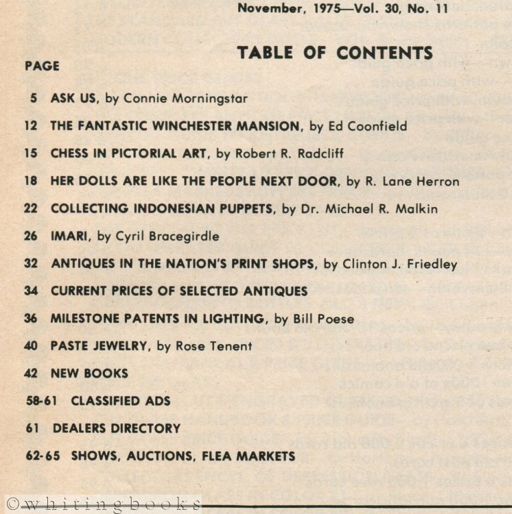 The Antiques Journal November 1975