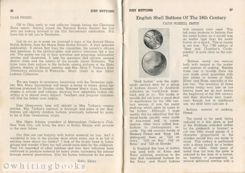 Just Buttons for Pleasure, Pastime, and Profit - Vol. VII, No. 2, November 1948 [Incomplete]