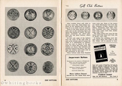 Just Buttons for Pleasure, Pastime, and Profit - Vol. XXV, No. I, October 1966