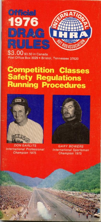 Official 1976 Drag Rules