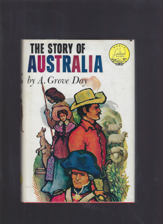 The Story of Australia World Landmark Books #44 w Author Letter HB/DJ