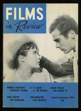 Films in Review (August-September 1960) [cover: Heather Sears and Dean Stockwell in SONS AND LOVERS]