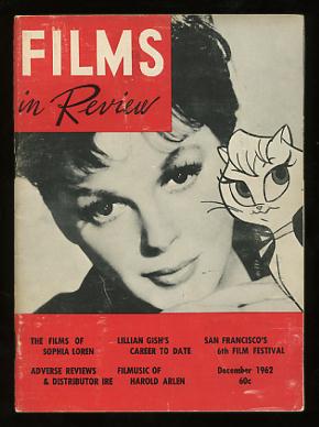 Films in Review (December 1962) [cover: Judy Garland and the animated character she voiced in GAY PURR-EE]