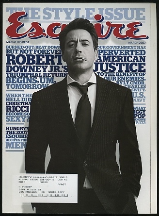 "The Night Johnny Ace Died" [in Esquire magazine, March 2007] [cover: Robert Downey Jr.]