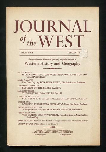 Journal of the West (January 1963)