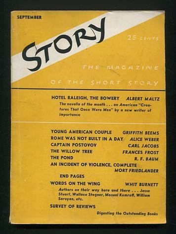 Story: The Magazine of the Short Story (September 1937) [includes 