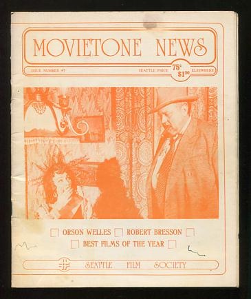 Movietone News; issue number 47 (January 21, 1976) [cover: Marlene Dietrich and Orson Welles in TOUCH OF EVIL]
