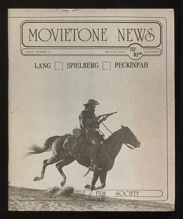 Movietone News; issue number 52 (October 11, 1976) [cover; Clint Eastwood in THE OUTLAW JOSEY WALES]