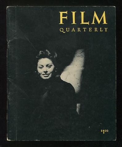 Film Quarterly (Winter 1958) [cover: Sophia Loren in THE BLACK ORCHID]