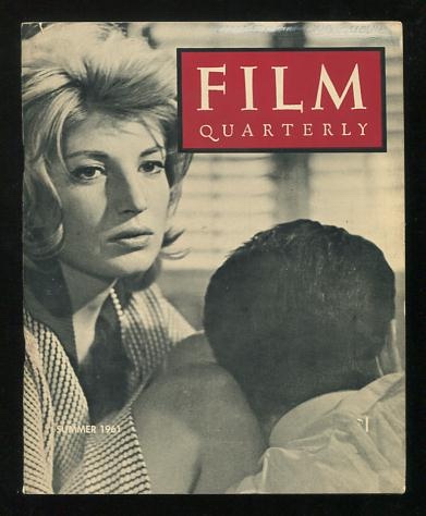Film Quarterly (Summer 1961) [cover: Monica Vitti and Gabriele Ferzetti in L'AVVENTURA]