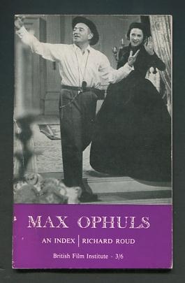 Max Ophuls: An Index