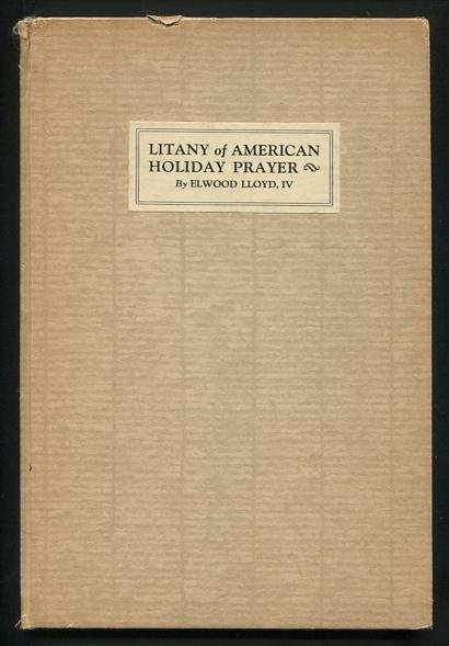 Litany of American Holiday Prayer [*SIGNED*]