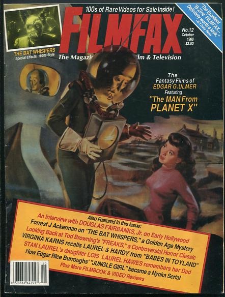 Filmfax, the Magazine of Unusual Film and Television (October 1988) [cover: THE MAN FROM PLANET X]
